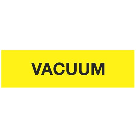 ANSI Pipe Marker - Vacuum (Yellow) - PK/10